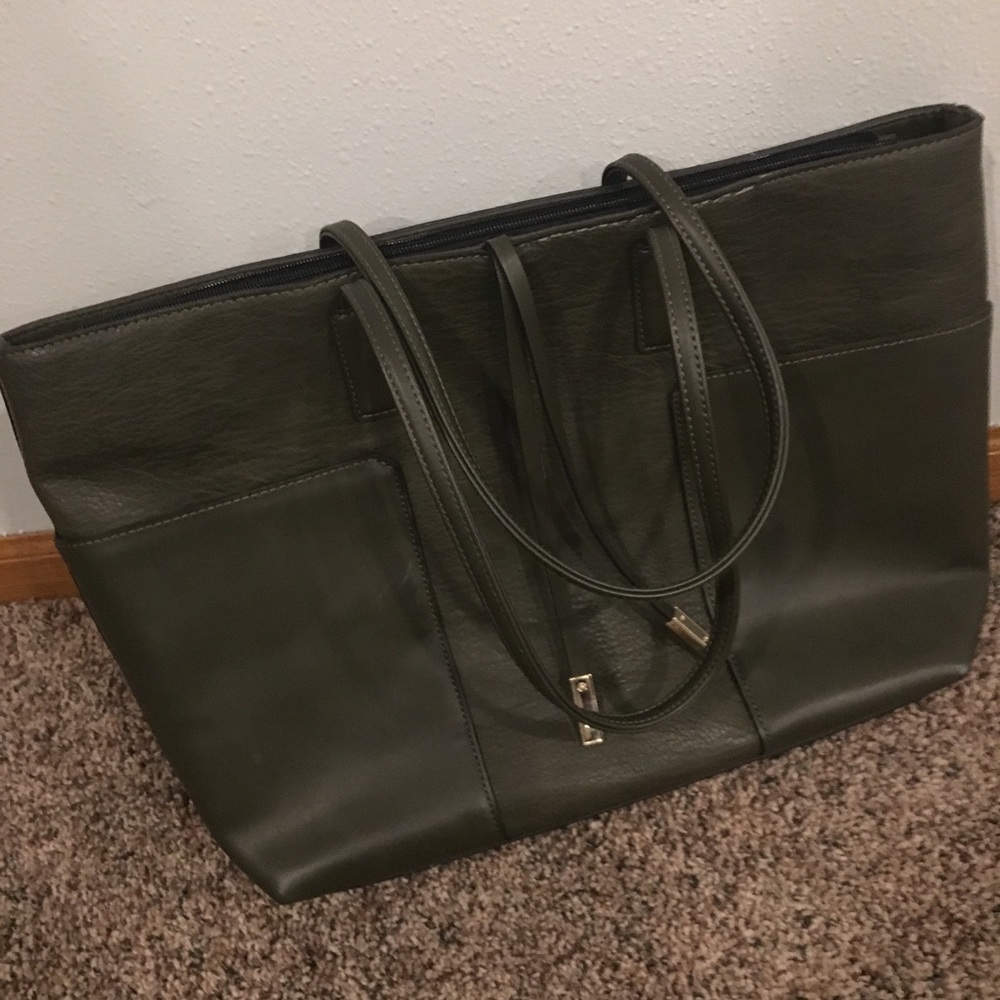 Army green Laptop Bag